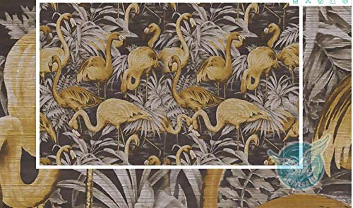 Papier peint flamant doré pour couvrir un mur abîmé 250x175 - 5