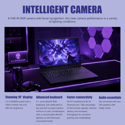 Image of Alienware 16X Aurora 16 inch Gaming Laptop, GeForce RTX 5070, Intel Ultra 9
