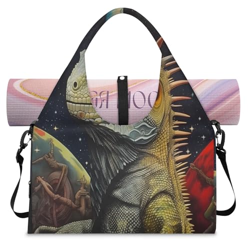 Bolsa de deporte con compartimento separado para zapatillas y ropa de yoga