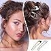 8 Pieces U Shaped Hair Pins French Pins Metal U Vintage Fork Hair Pin for Buns Women Girls Hairstyle Accessories(Cute Patterns)