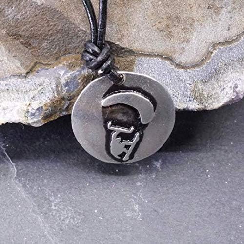 Miniatura 4 de Kiteboarding Jewelry Round pewter pendant Beach Necklace by Zulasurfing