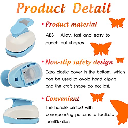 Ecohu Butterfly Punch Cutter 1-Inch, Paper Punches, Craft Lever Punch Handmade, Hole Shape For Paper Crafting, Scrapbook, Cards Decoration, Diy Arts. #TOP5