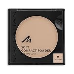 Manhattan Soft Compact Powder, Helles Kompakt Puder mit Puderquaste für einen matten, ebenmäßigen Teint, Farbe Chocolat 9, 1 x 9g