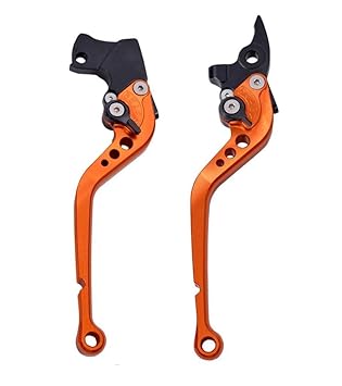 AOW ATTRACTIVE OFFER WORLD - AOW-LEVER-KTM-BLACK-021 Adjustable Clutch and Brake Lever Set for Bajaj Pulsar RS-200 (Black)