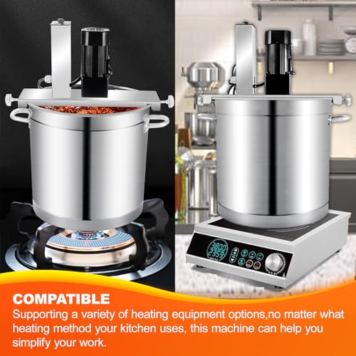 Máquina mezcladora eléctrica automática comercial para mermelada, salsa, relleno, compatibilidad con calefacción múltiple, velocidad ajustable con parte inferior de raspado para una mezcla eficiente