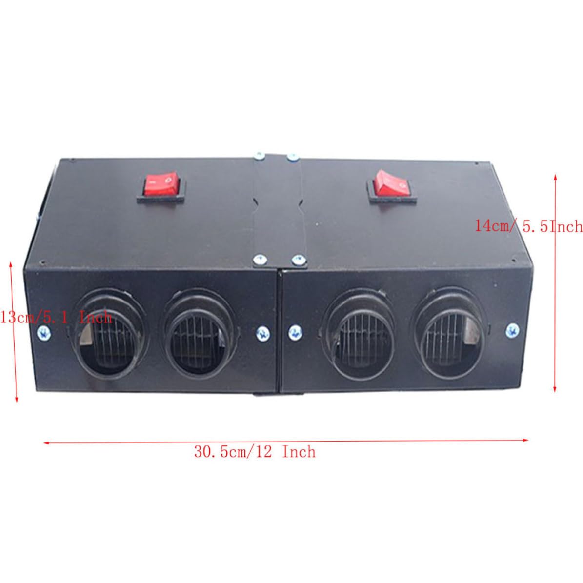 UKCOCO Sbrinatore Elettrico Auto 12v 500w, Ferro Nero a 4 Fori