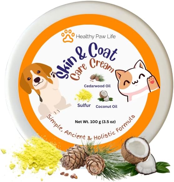 Skin and Coat Care Ointment for Pets Itchy or Dry Skin