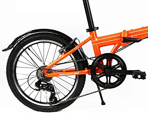 ZiZZO Via 20” Folding Bike-Lightweight Aluminum Frame