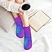 LITPUZC 5 Pairs Fashion Ankle Socks for Women Girl Colorful Glitter Crew Sock Soft Breathable Low Cut Socks for Sport Running Athletic