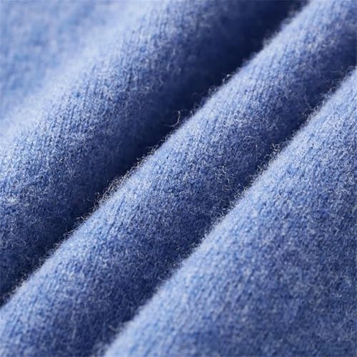 Men's Classic Solid Color Pullover Basic Loose Casual Stretch Knit Sweater3