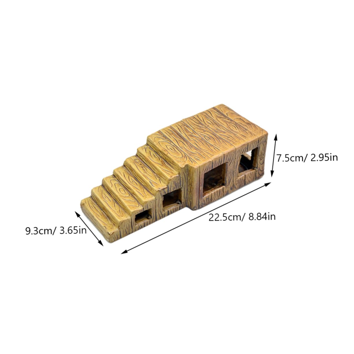 Plataforma de Cerámica para Tortugas de Agua Escalera Decoración Terrario, Adecuada para Acuarios y Contenedores, Resistente y Ecológica para Reptiles