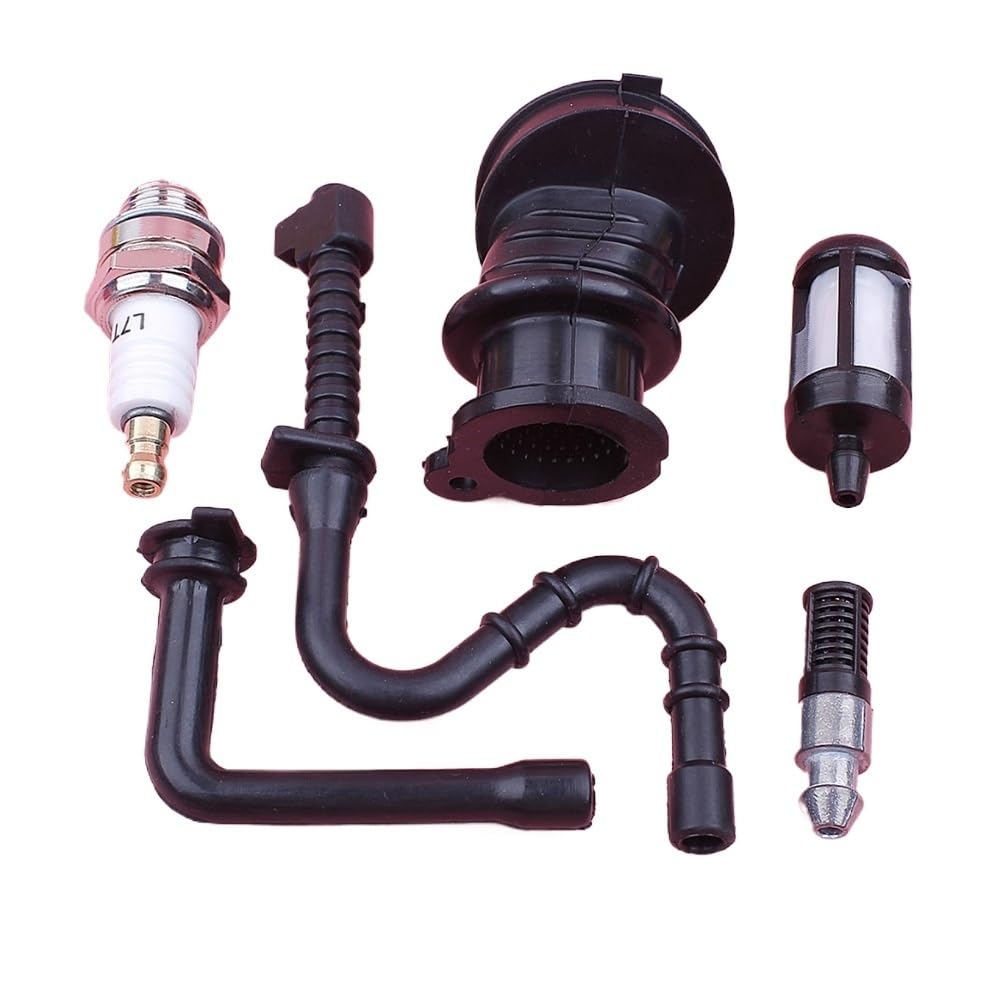 Manguera de línea de Combustible y Aceite, colector de admisión, bujía, Compatible con Motosierra MS361, Pieza de Repuesto