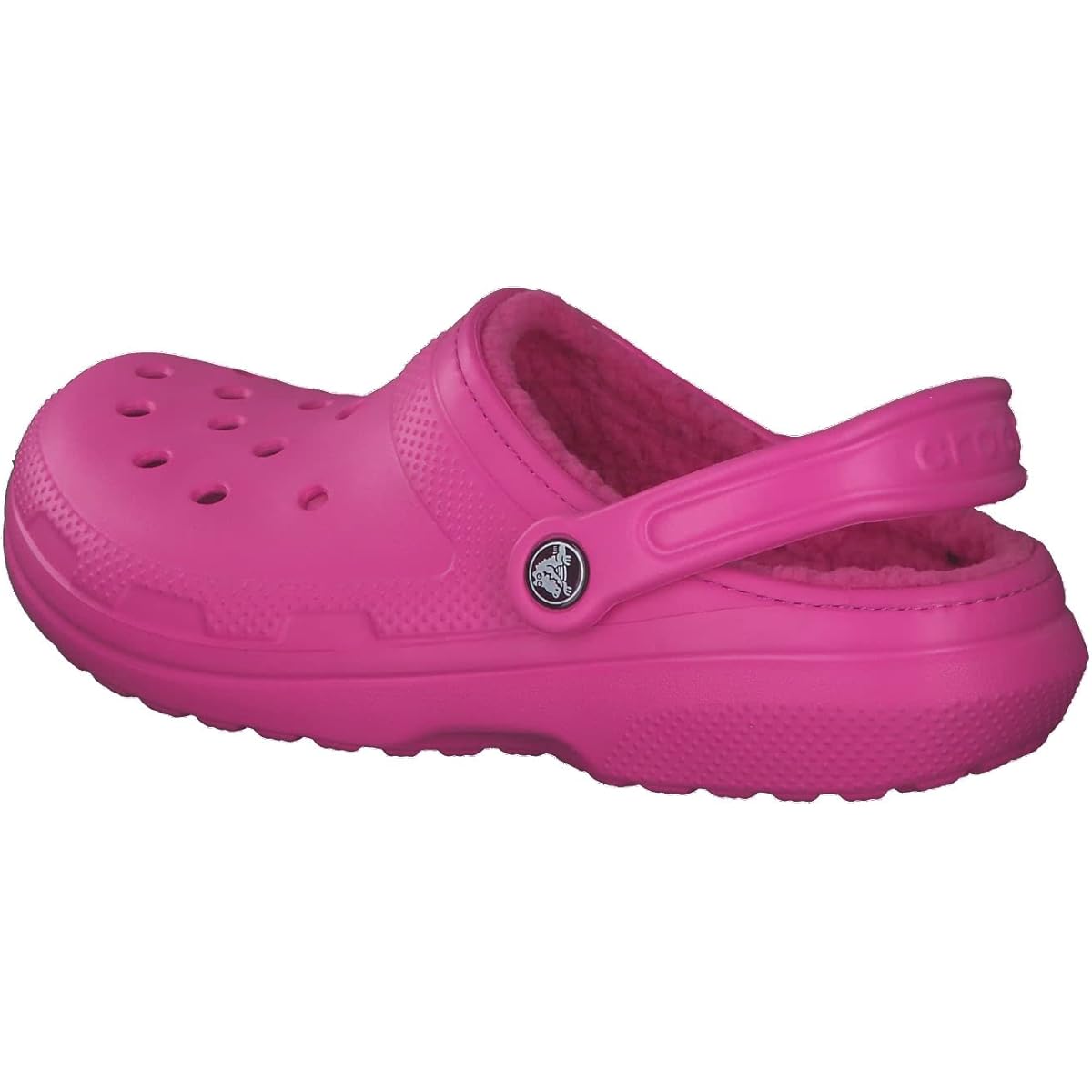 croc fuzzy slippers