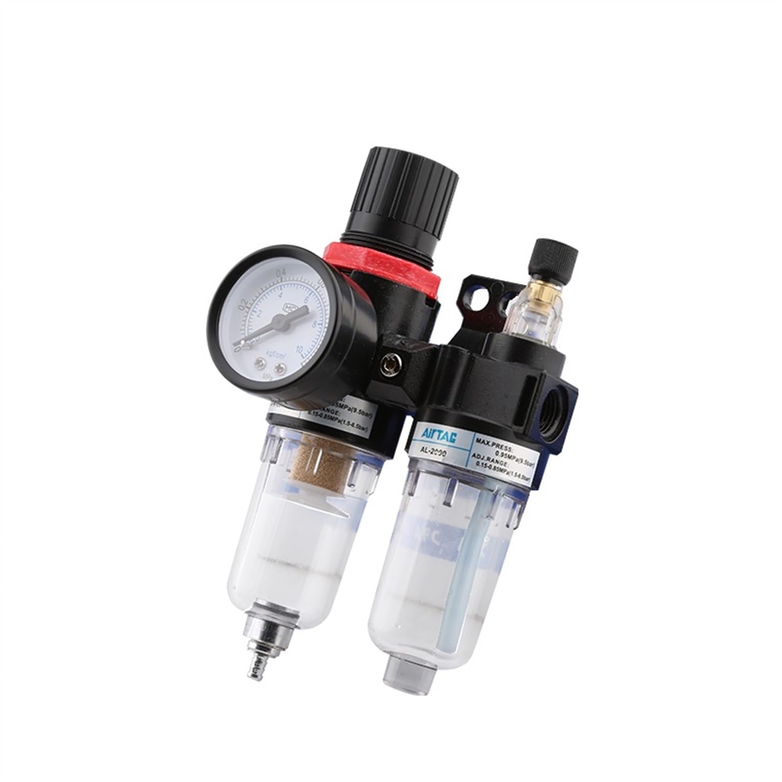 AFR2000 + AL2000 G1/4" AFC2000 compressore d'aria filtro separatore acqua olio regolatore trappola Pressione(AFC2000)
