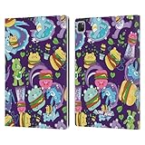 Head Case Designs sous Licence Officielle Care Bears Motif Burger Sucré Et Salé Étui Portefeuille en Cuir Compatible avec Apple iPad Pro 13 M4 2024
