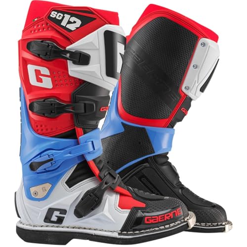 Gaerne Botas de motocross SG 12, multicolor, talla 43