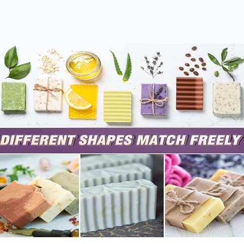 Image of MoldBerry Silicone Loaf Soap Mold | Rectangle Soap Making Mould for Cold Process & Melt and Pour Soap | Flexible, Non-Stick, Heat-Resistant Silicone Soap Mould for Homemade Craft Soaps - Pack of 1