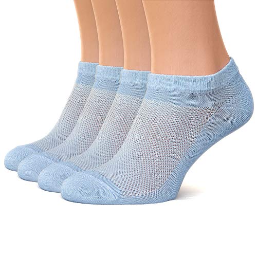 Image of Duna Ankle Socks for Womens - Ultra Thin Breathable Cotton Sport Socks - Athletic, Running, Low Cut, No Show (4 and 6 pairs)