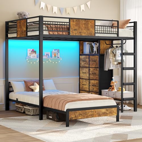 ADORNEVE Full Over Twin Bunk