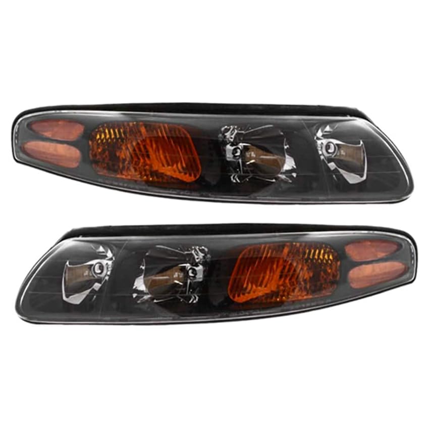RAREELECTRICAL New Pair Halogen Headlights Compatible With Pontiac Bonneville Ssei Sedan 3.8L 2000 2001 2002 2003 By Part Number 19245099 Gm2503215
