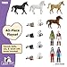 Schleich Horse Club - Complete 40PC Horse Club Rider Playset - Hannah, Sofia, Lisa and Sarah Poseable Rider Figures with Horses and Riding Accessories - Equestrian Toy Set for Kids Ages 5+ | 72221