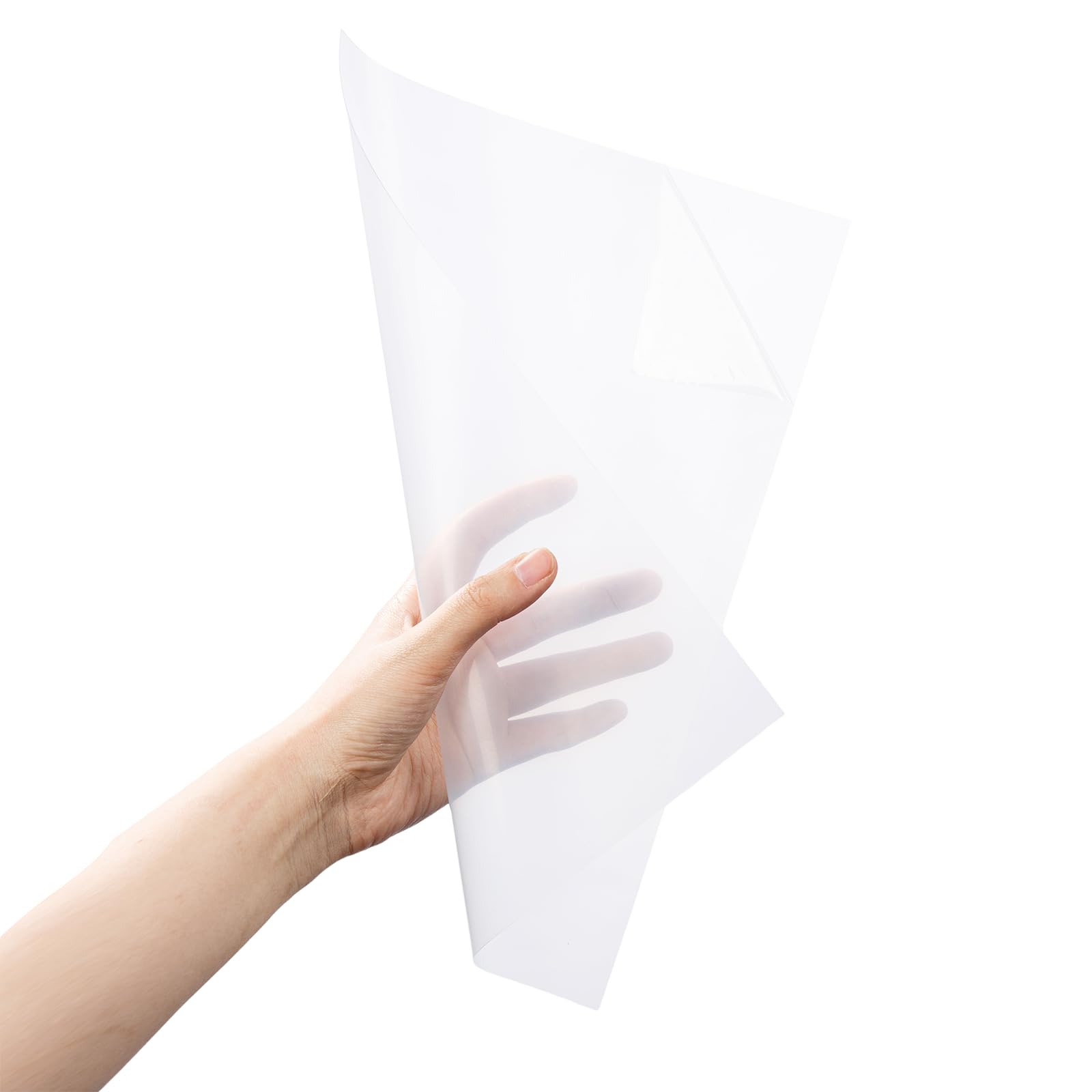 Photo 1 of 10-Pack A4 Colored PVC Flexible Plastic Sheets, 0.3mm Clear Transparent Film for Office Reports, Presentation Covers, Document Protection & DIY Crafts