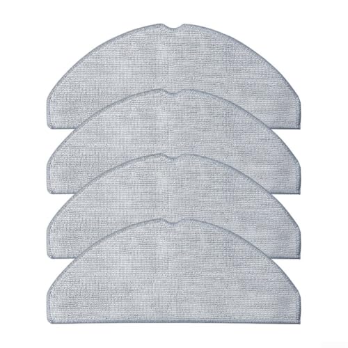 La mejor selección de Paños para aspiradoras para comprar online. 45 Kit de repuesto de tela para trapeador compatible con Roborock para Q7 M5 M5+ TF TF+ L5 L5+ Robot de microfibra al aspiradora, paquete de 4 unidades, color gris (paquete de 4)