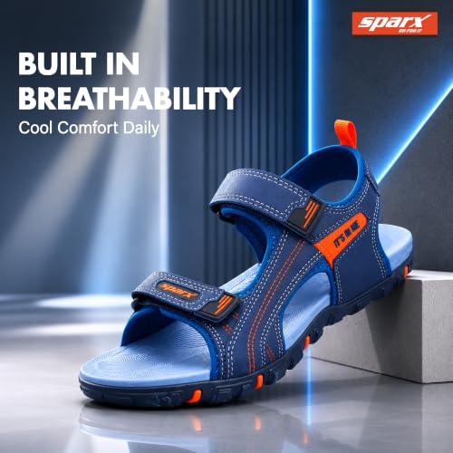 Image of SPARX Outdoor Sandals for Men - Adjustable, Comfort Velcro closure Sandals with Cushioned Footbed, Secure Fit, Durable Sole & All-Day Walking Comfort