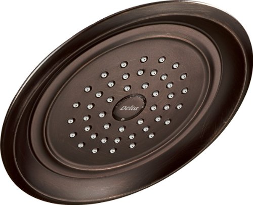 Delta Faucet Single-Spray Touch-Clean Rain Shower Head, Venetian Bronze RP48686RB