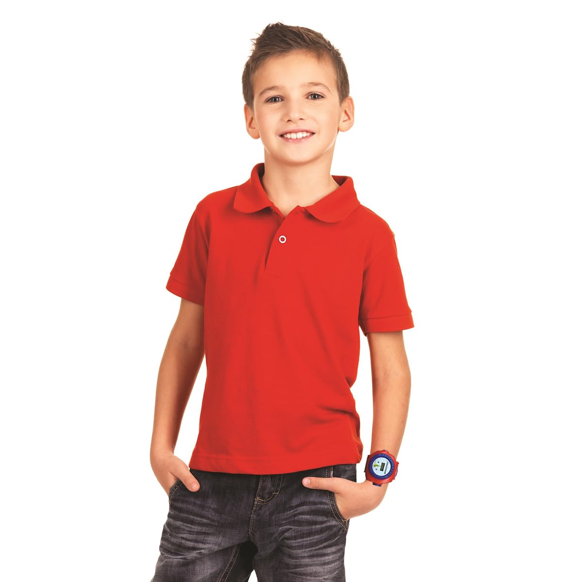 LEXIBOOK - Nintendo Mario Kart Reloj Correa Ajustable Pantalla Digital con 20 proyecciones de Mario Kart - para Niños - Rojo y Azul – DMW050NILXB