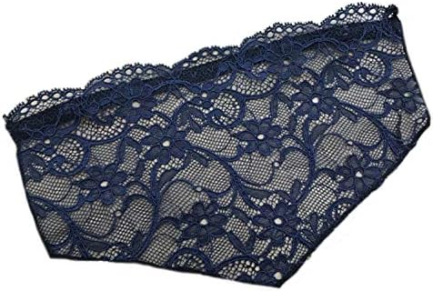 Glamour Secrets Modesty Panel - Lace Bra Insert - Chest Cover Up - Blue Floral Lace