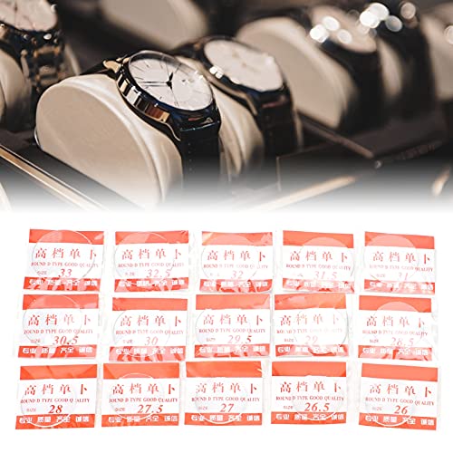 Lenti in Vetro per Orologio, 15 Pezzi, 26-33mm, Vetro Minerale Convesso Posteriore Concavo, Accessori Riparazione Orologi DIY