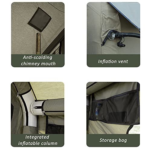 Carpa Inflable Outdoor para Camping 4-6 Personas miniatura 4