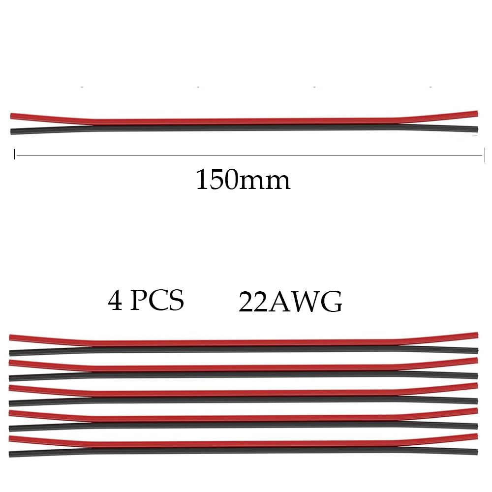 TOKERU 2-Pin 8mm LED Strip Connectors with 4pcs 15cm 22AWG Wires, Transparent Solderless Kit for FCOB & Select SMD Strips - Image 3