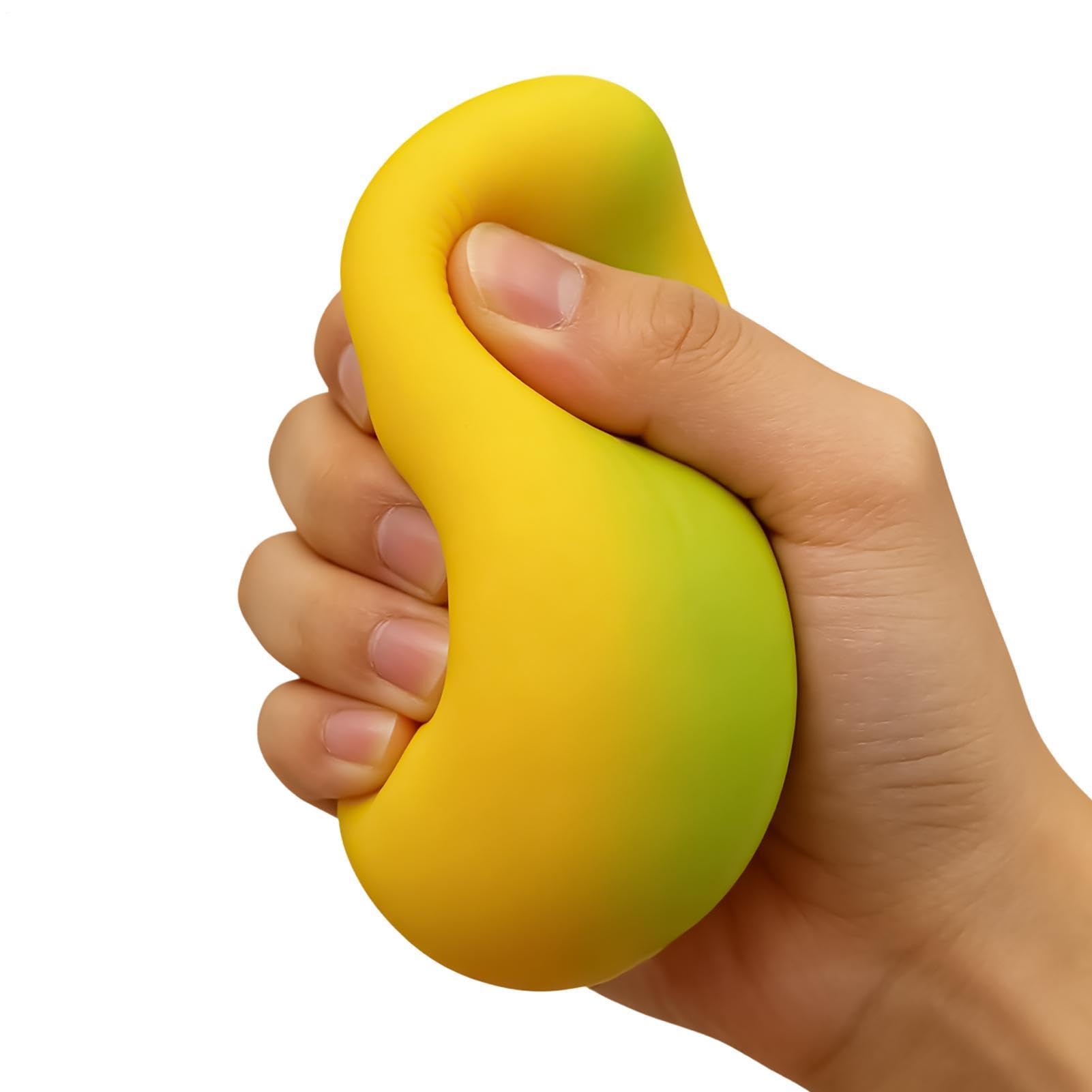 Mango Squeeze Toy - Sensory Toy Stress Reliever - Simulation Mango Kneading Fidget,for Kids Students Office Workers Home Travel Long Trips Commuting Party Favors Goodie Bag Stuffers