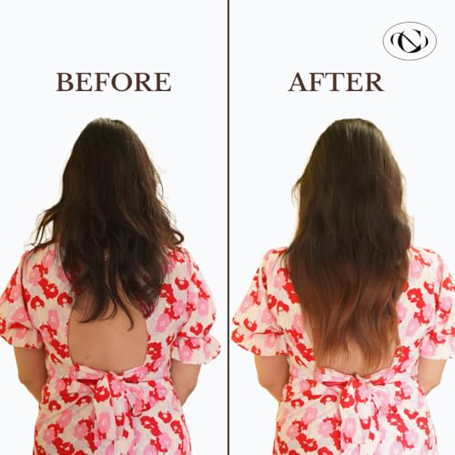 Image of Capilus 100% Indian Natural 4 Clip Ear to Ear Volumizer Clip-In Hair Extensions for Women & Girls - 18 Inches - Natural Black
