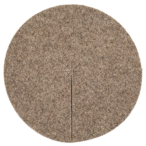 La cordeline Spachtelscheiben aus Wolle 600 g/m², 40 cm Durchmesser, 2 Stück