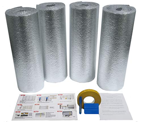 Us Energy Products Us Energy Nasatech (Pre-Cut For 16 Panel) 2 Car Garage Door Reflective Insulation Kit (R8) 1/4 Thick W/ New And Improved Super Heavy Duty Double Sided Foam Tape Fits 16X7 16X8 18X7 18X8 Garage Doors thumb #1