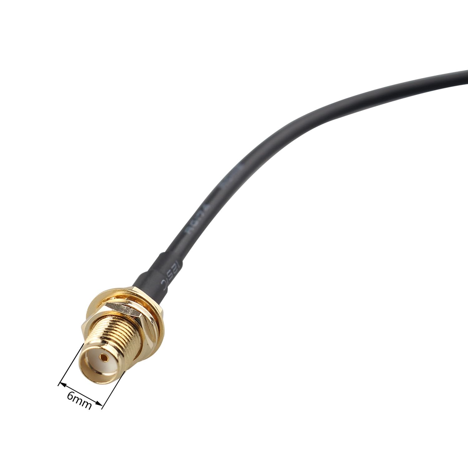 Futheda 2PCS 20cm/7.87inch Connector TS9 Male to SMA Female