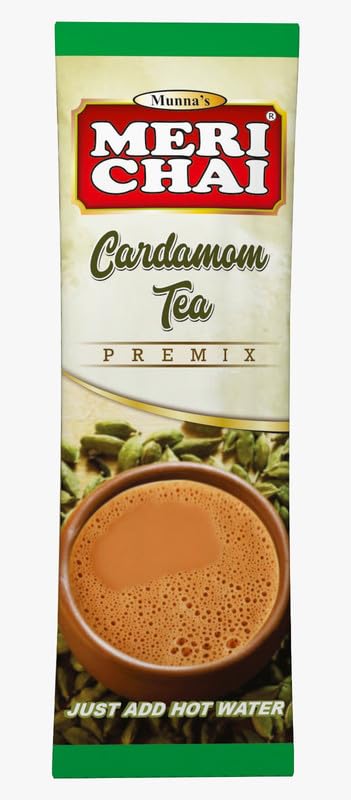 Image of Meri Chai Cardamom Instant Premix Tea Box | Traditional Indian Spiced Tea Premix | Fast & Delicious | Premium Indian Spiced Tea Blend (140 Gm)