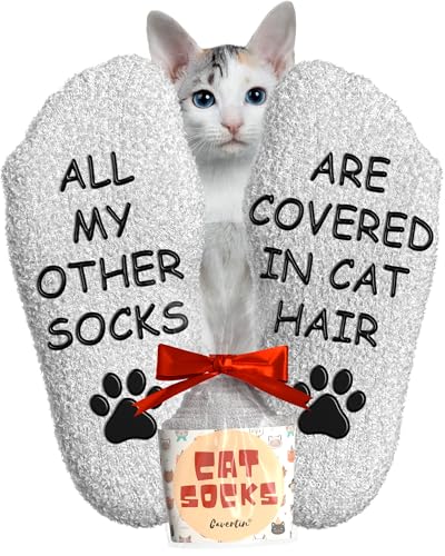 Cavertin Women's Novelty Socks with Gift Box Cat Lover Dog Mom Book Lover Cat Mom Llama Unicorn Sloth Corgi