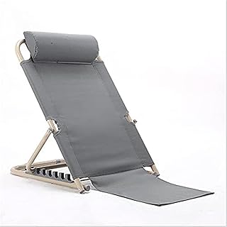 EXENXA Almohada de cuña ajustable para respaldo de cama ayuda a aliviar el dolor de reflujo ácido, respaldo reclinable, soporte de cuña relajante para respaldo (color: azul, tamaño: amarillo) (gris B)