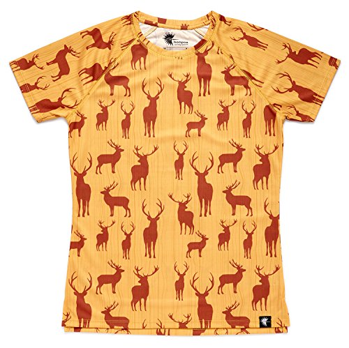 HOOPOE Camiseta Running Graciosa Niño, Niña, Manga Corta, Gimnasio #OhMyDeer Talla 8