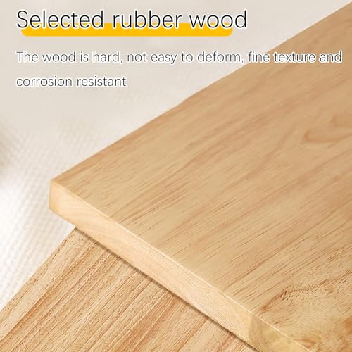 Mesa de sofá semicircular para decorar el pasillo con madera maciza y cajón 5