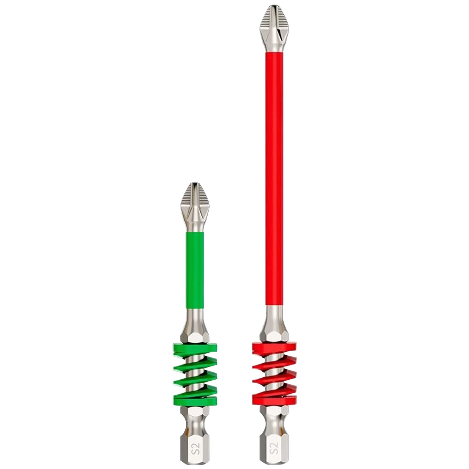 Juego de brocas magnéticas antideslizantes con resorte para trabajos de metal y hogar