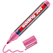 edding 300 permanent mark r - pembe - 1 kalem - yuvarlak u lu 1,5-3 mm