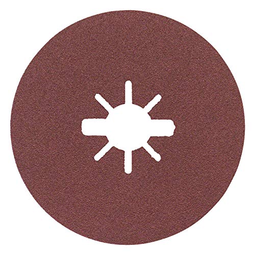 Bosch Professional Expert - Discos de lija de fibra (para metales, X-LOCK, R444, �125 mm, grano 120, di�metro del orificio: 22,23 mm)