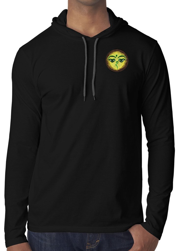 Yoga Clothing For You Mens Buddha Eyes Hoodie Tee Shirt