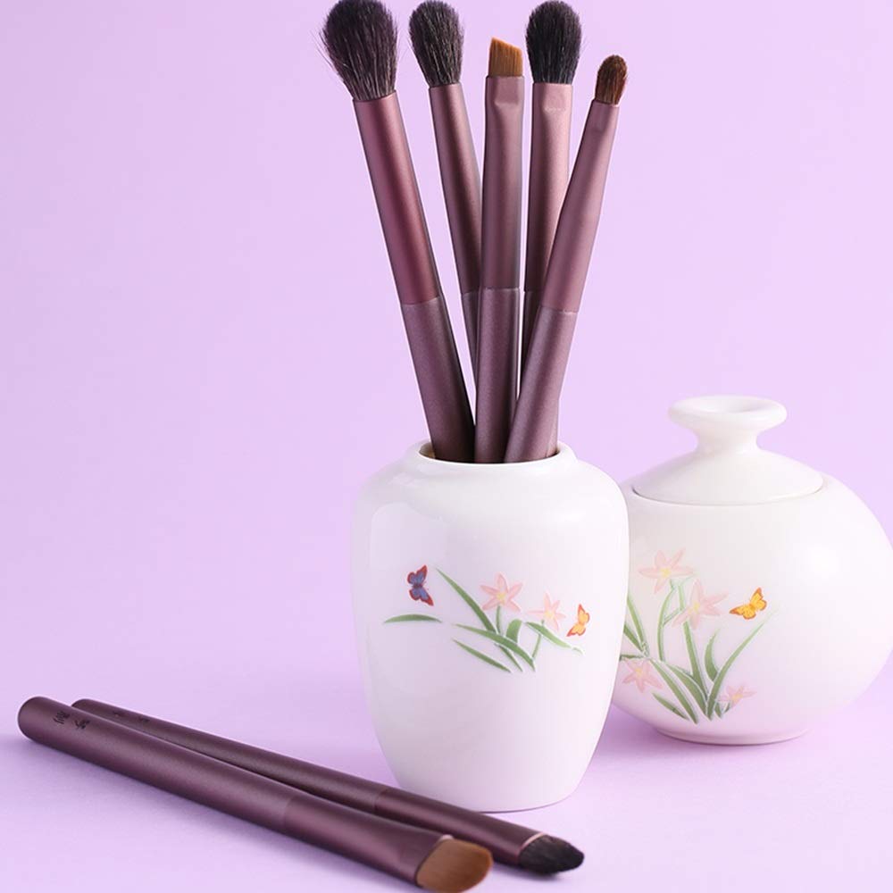 ZYFF huazhuangshua Pincel de maquillaje, Pincel de maquillaje cosmético con base de reparación de rubor en polvo suelto, Sombra de nariz brillante, Pincel de cejas, para mujeres,