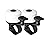 Binudum Bike Bell 2 Pack with Loud Melodious Sound Classic Mini Bicycle Bell for Kids Adults Bike Horn for Road, Mountain Bike for Scooter, MTB, BMX (White 2 Pcs)